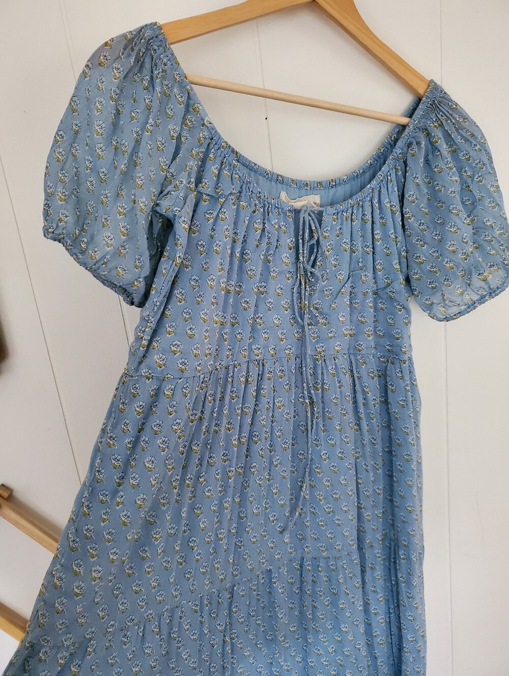 Daughters Of India Sita Dress In Bluebell - Picture 2 of 5